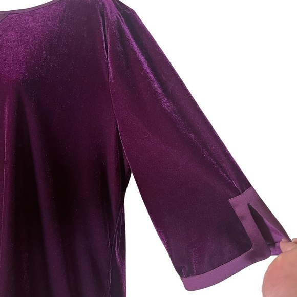 Soft Surroundings Velvet 3/4 sleeve Weekender Tunic Size MP - Picture 7 of 13